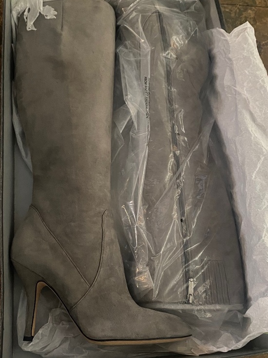 Via Spiga Shoes - Via Spiga Piper Granite Suede Knee High Boots Women’s Size 9.5